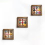 Wallity UKZM062 Conjunto de 3 Pinturas Decorativas Multicolor con Marco de Madera